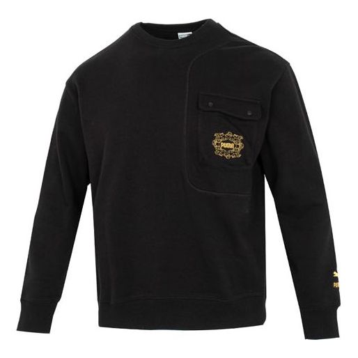 Sweater Puma Graphic Crew Sweater Sort | 539908-01