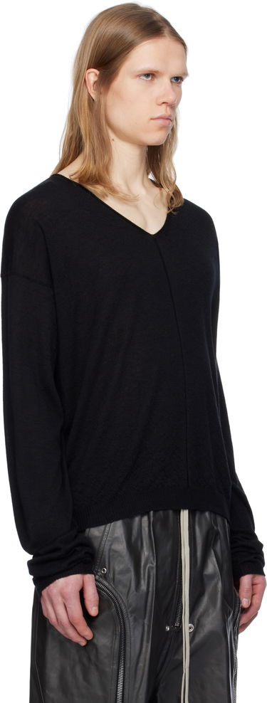 Sweater Rick Owens Rick Owens Hollywood V-Neck Sweater Sort | RU01E5621 WS, 1