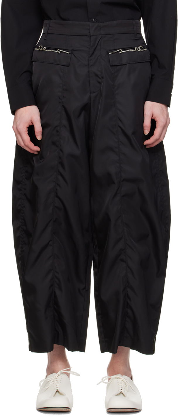 Cargo bukser ADER ERROR Elva Baggy Nylon Trousers Sort | BN01SSSA0203BK, 0
