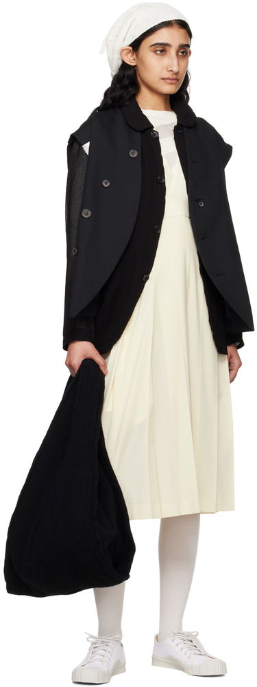 Kjole Comme des Garçons Comme des Garçons Girl Pleated Midi Dress Hvid | NM-A008-051, 3