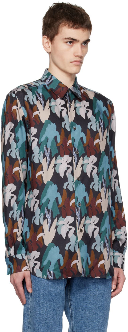 Skjorte Paul Smith Paul Smith Floral Print Shirt Flerfarvet | M1R-901U-L02070, 1