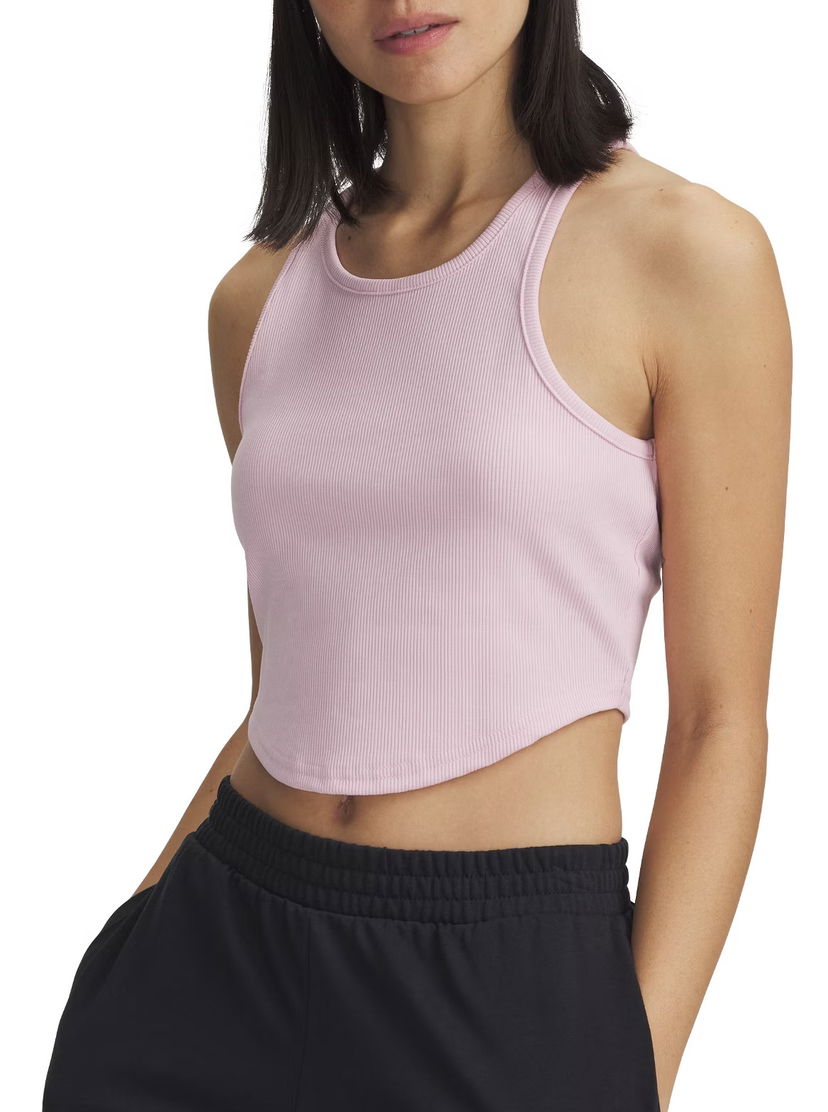 Tanktop Under Armour Under Armour Rival Rib Tank Top Lyserød | 1389798-647