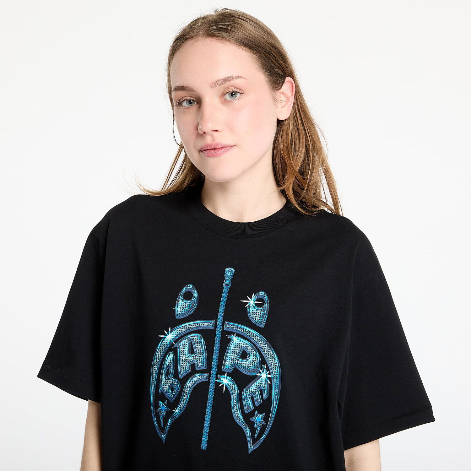 T-shirt BAPE A BATHING APE Relaxed Fit T-Shirt Sort | 001TEL301331MBLK, 1