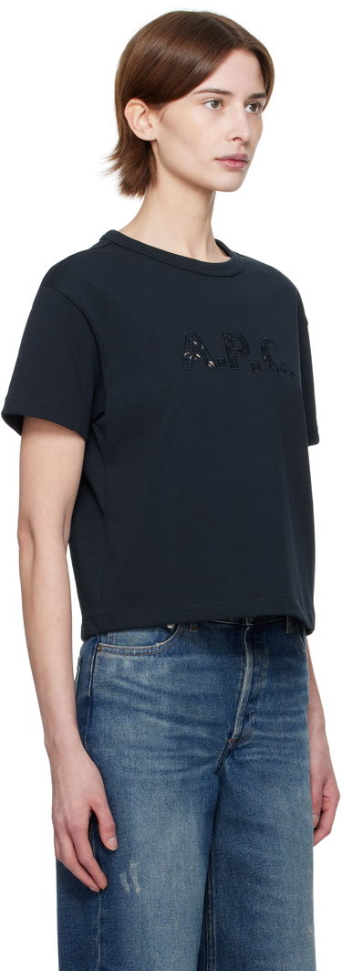 Crop top A.P.C. A.P.C. Annie Cropped T-Shirt Sort | COHBQ-F26495, 1