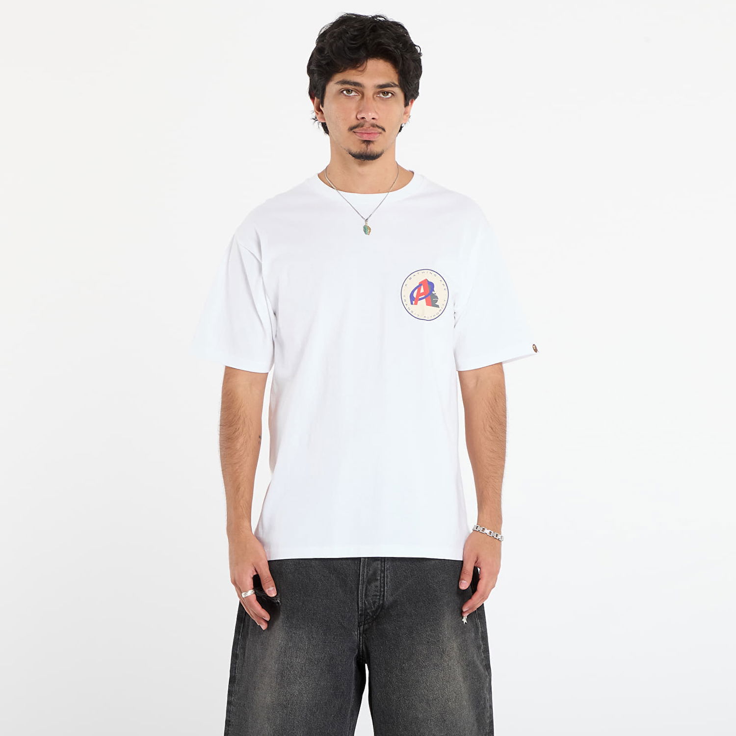 T-shirt BAPE Ape Transit Authority Tee Hvid | 001TEL801051MWHT, 0