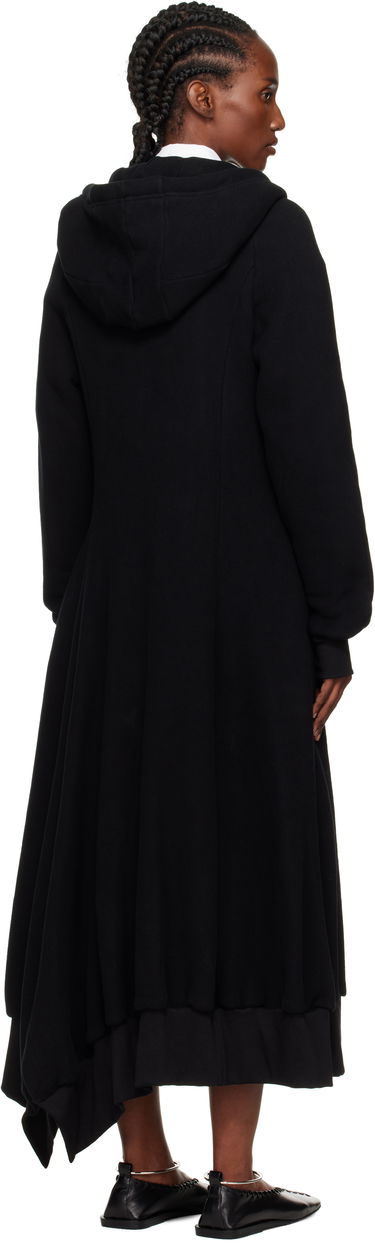 Kjole Yohji Yamamoto YOHJI YAMAMOTO Hooded Track Maxi Dress Sort | FM-D51-002, 2
