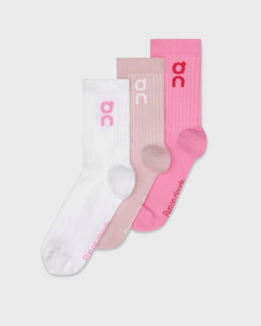 Sokker On Running Running Logo Sock High 3-Pack Lyserød | 2uf10313052, 4