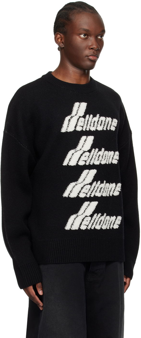Sweater We11done We11done Jacquard Knit Sweater Sort | WD-KO1-22-666-U-BK, 1