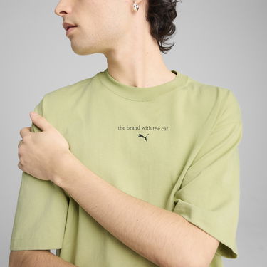 T-shirt Puma GRAPHICS The Cat T-Shirt Grøn | 629411_37, 4