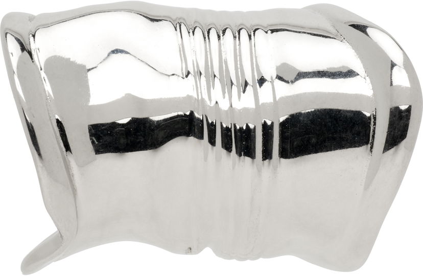 Øreringe Jean Paul Gaultier Jean Paul Gaultier 'The Crushed Can' Silver-Tone Ear Cuff Metalisk | 25/03-W-JW016-X053-91