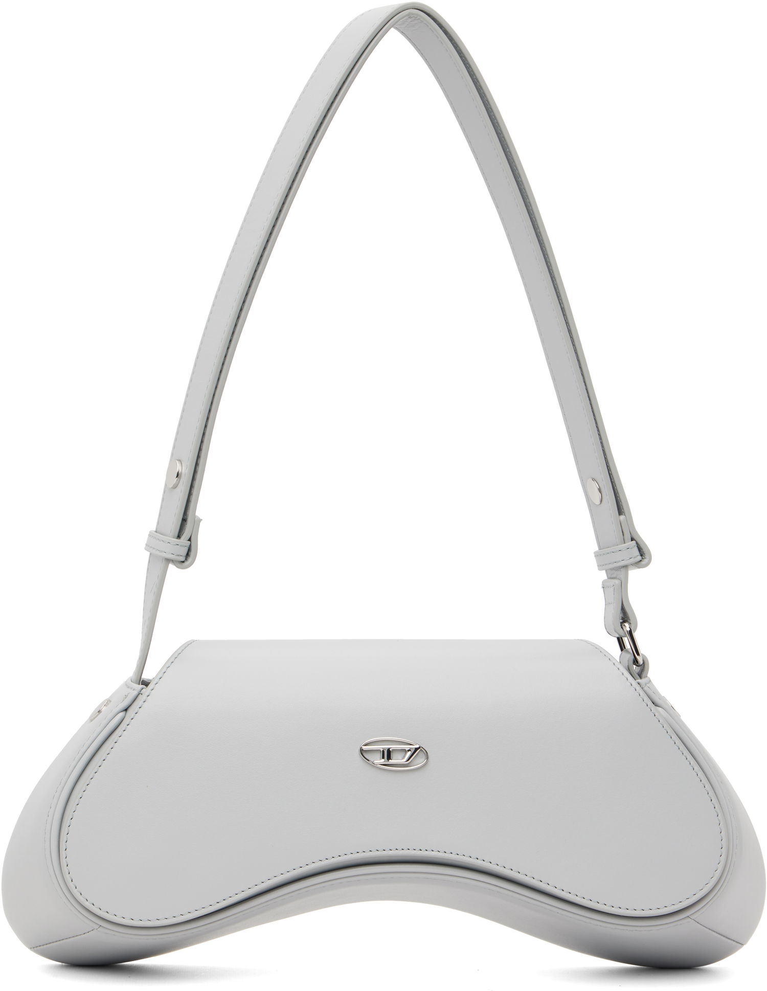 Skuldertaske Diesel Play Curved Crossbody Bag Grå | X10221 PR227, 0