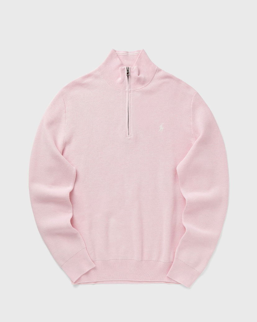 Sweater Polo by Ralph Lauren Half-Zip Knitted Pullover Lyserød | 710932304518