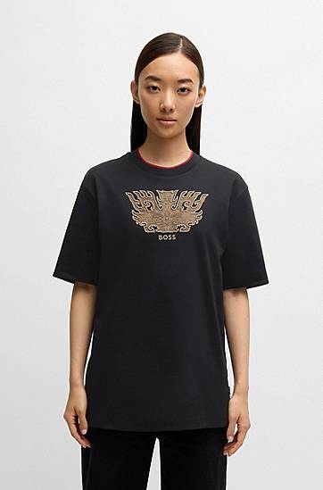T-shirt BOSS BOSS Creation of the Gods T-Shirt with Taotie Embroidery Sort | 50533822, 1