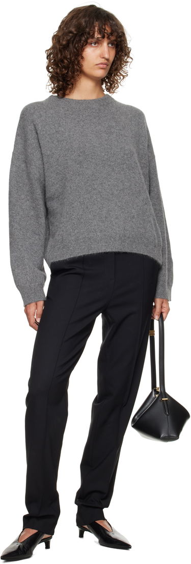 Sweater Loulou de Saison Loulou de Saison Tristan Yak Blend Sweater Grå | TRISTAN, 3