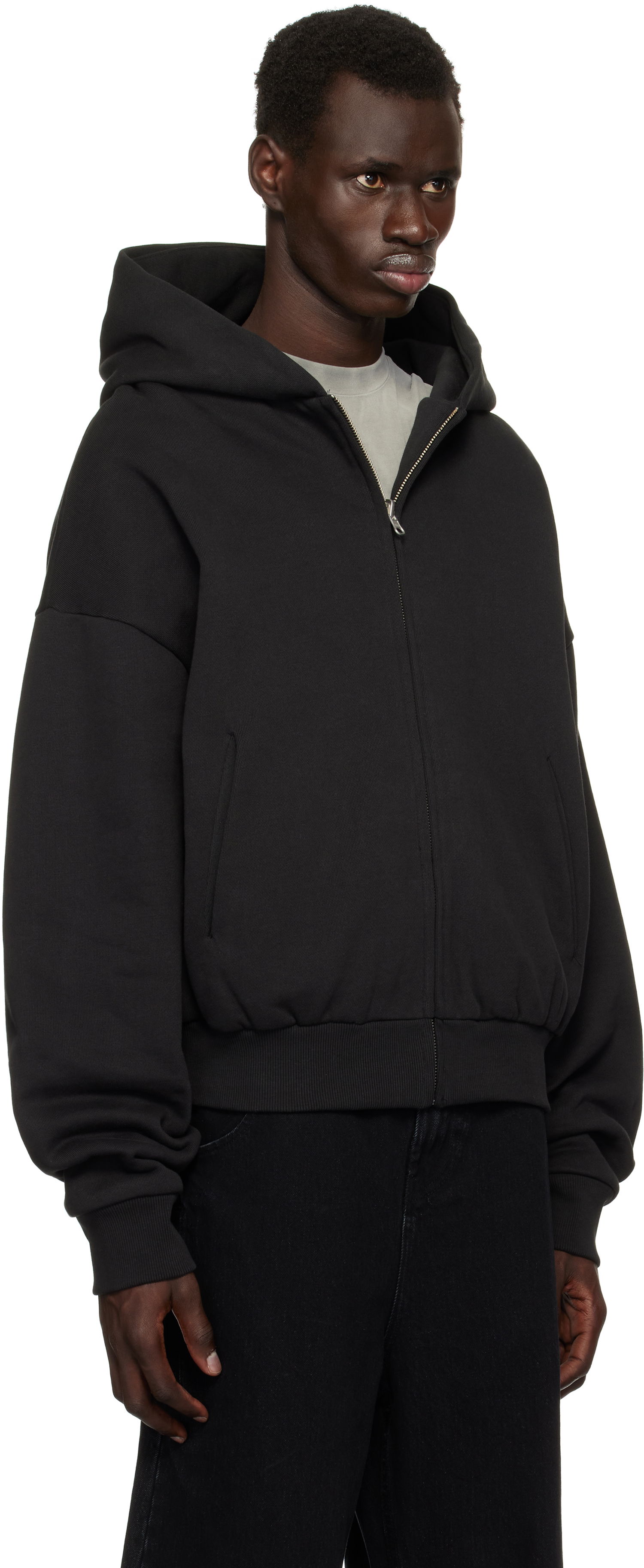 Sweatshirt Entire Studios Thermal Hoodie Sort | ES2488SO, 1
