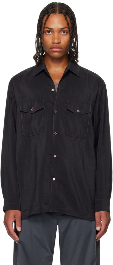 Skjorte LEMAIRE Lemaire Convertible Collar Shirt Sort | SH1202 LF1308, 0