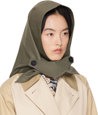 Tørklæde Max Mara Weekend Max Mara Spiga Cotton Hood Beige | 2515571074600, 3