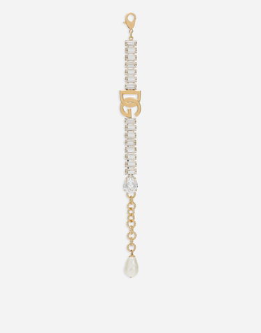 Armbånd Dolce & Gabbana Dolce & Gabbana Gold-Tone Crystal & Faux Pearl Bracelet Metalisk | WBO8S3W1111ZOO00, 1