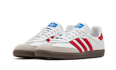 Sneakers og sko adidas Originals Samba OG White Red Hvid | IG1025, 2