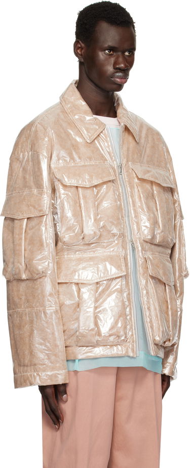 Bomberjakke Dries Van Noten Dries Van Noten Puffed Nylon Jacket Beige | 251-020526-1257, 1
