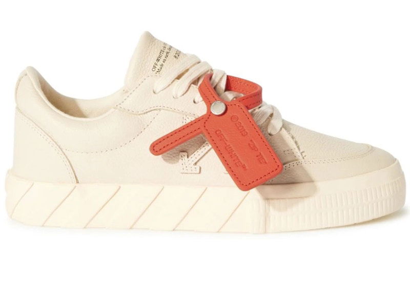 Sneakers og sko Off-White Vulcanized Low Calf Leather Beige W Beige | OWIA272F23LEA0016161, 0