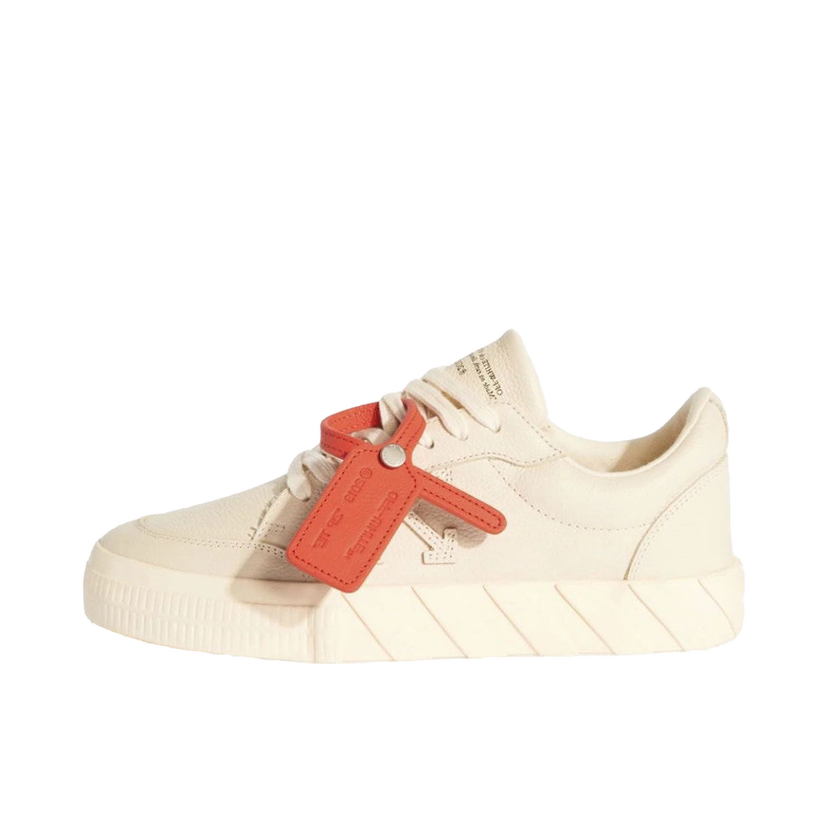 Sneakers og sko Off-White Vulcanized Low Calf Leather Beige W Beige | OWIA272F23LEA0016161