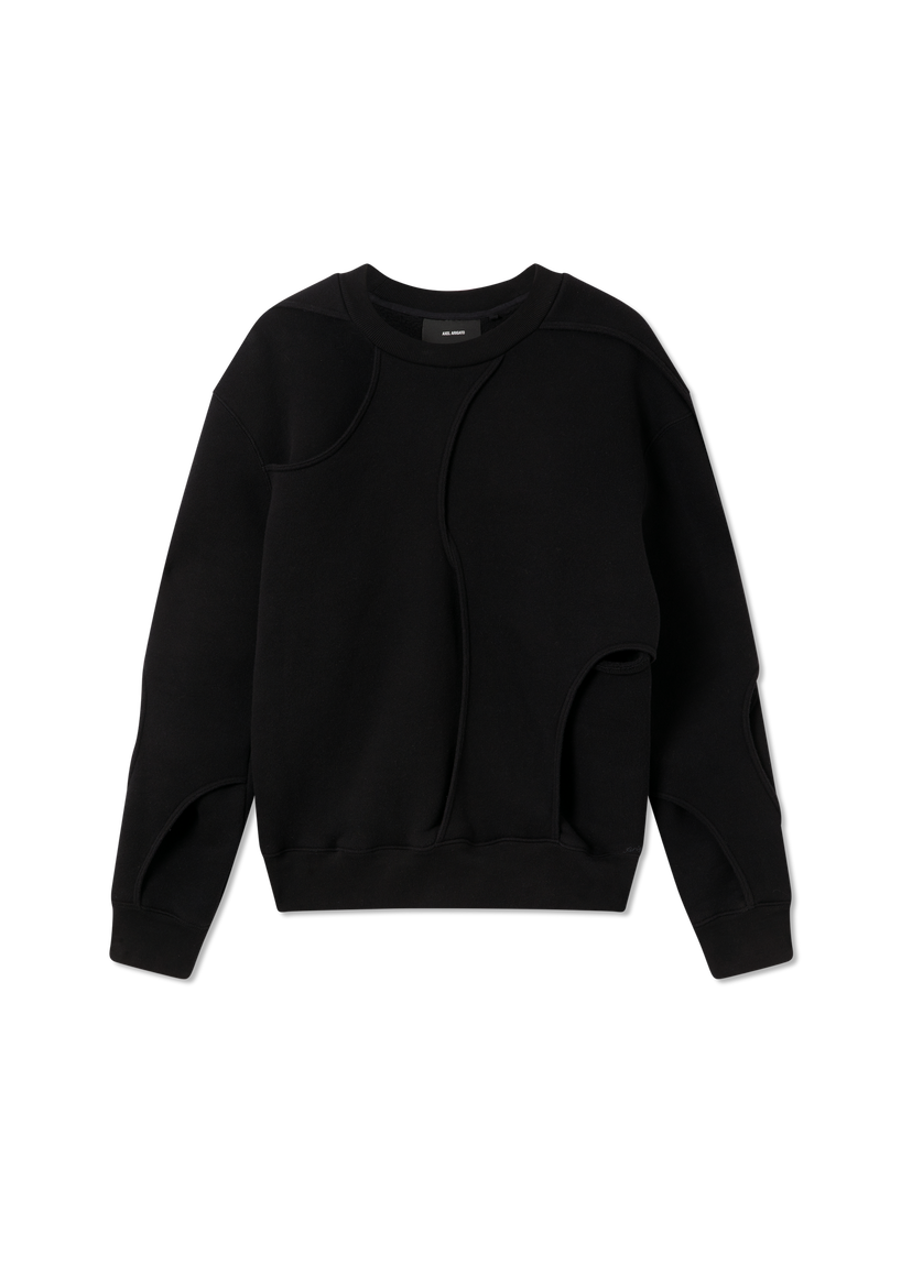 Sweatshirt AXEL ARIGATO Linear Cut-out Sweatshirt Sort | A3423002