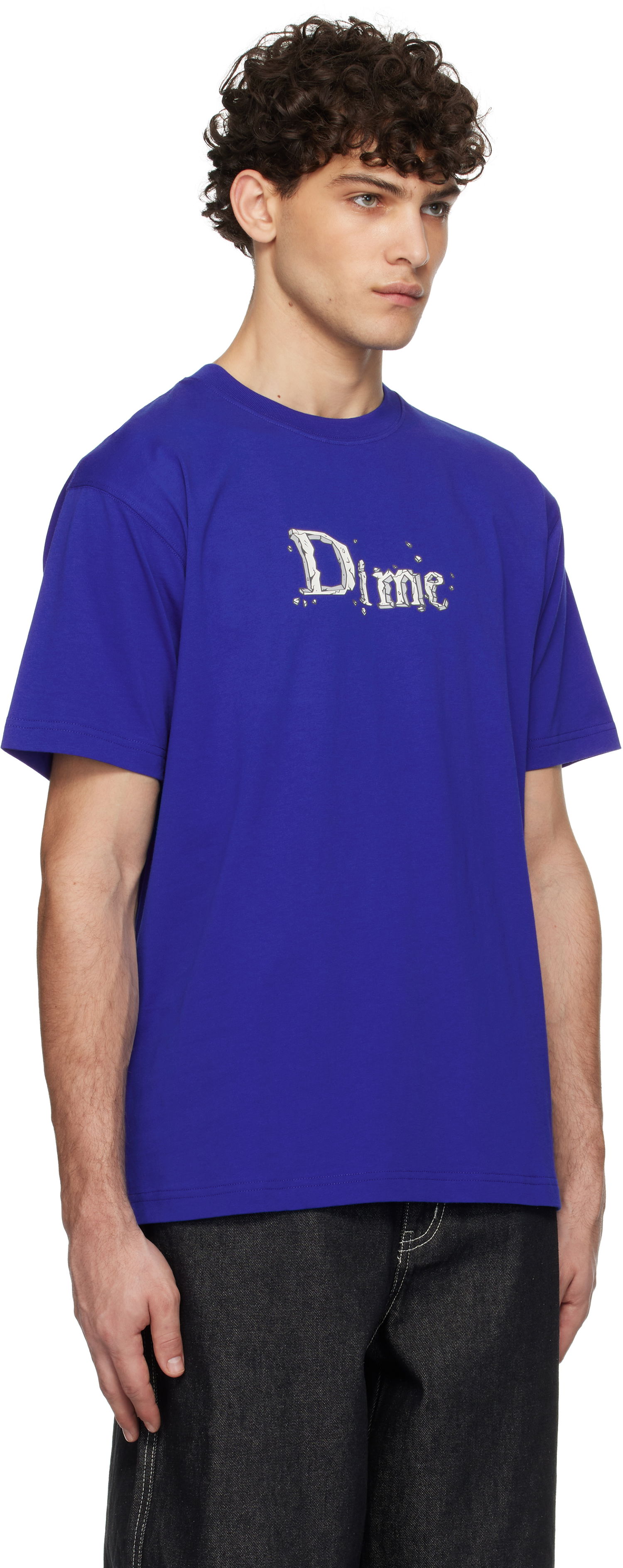 T-shirt Dime Classic Stone Graphic T-Shirt Blå | DIMEHO2455NVY, 1