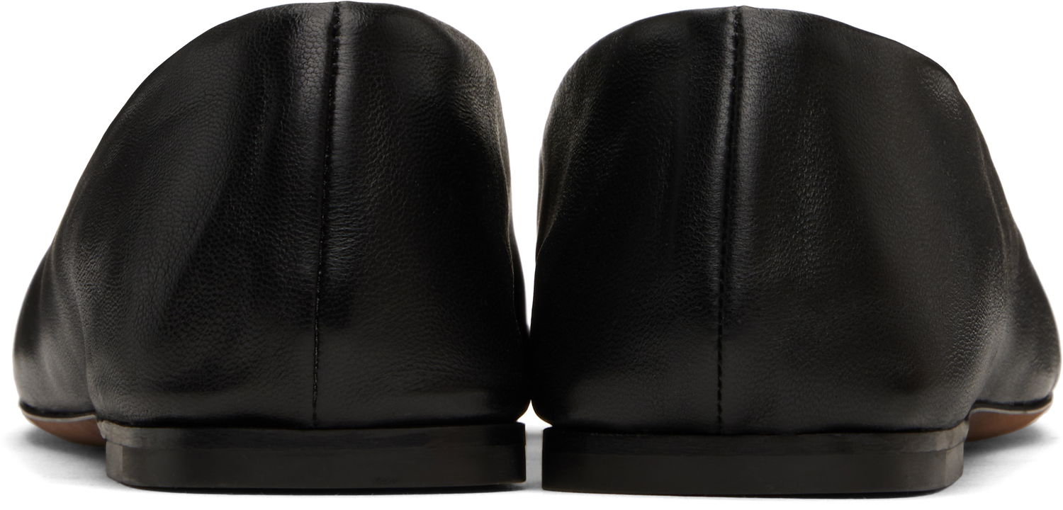 Tøj The Row The Row Square Ballerina Flats Sort | F1598-SL3, 1