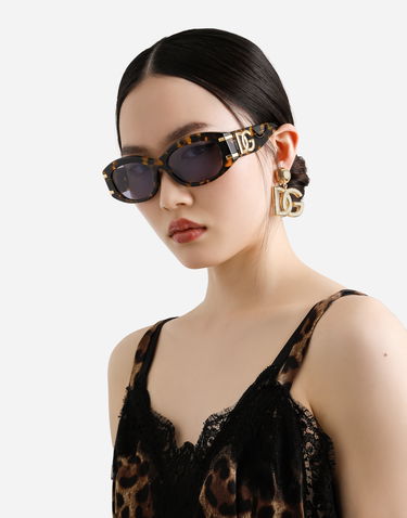 Solbriller Dolce & Gabbana Dolce & Gabbana Dg Griffe Oval Sunglasses Brun | VG4502VP01A9V000, 1