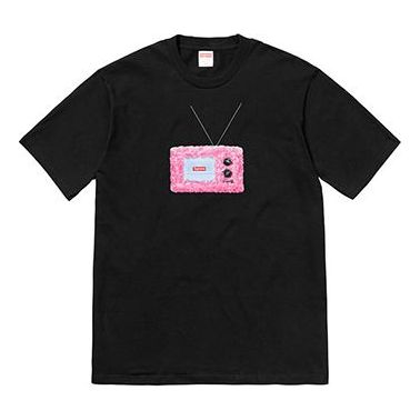 T-shirt Supreme Supreme SS18 TV Graphic T-Shirt Sort | SUP-SS18-0085