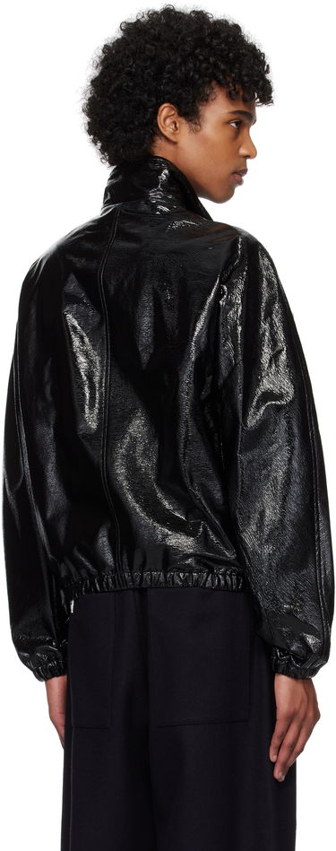 Jakke Courrèges Courrèges Vinyl Tracksuit Bomber Jacket Sort | 125CBL270VY0016, 2