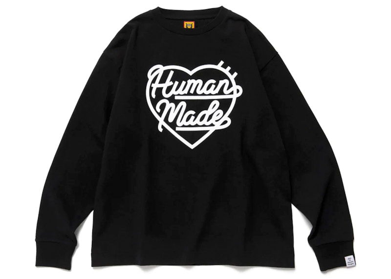 T-shirt Human Made Heart Long Sleeve T-Shirt Sort | HM24CS008