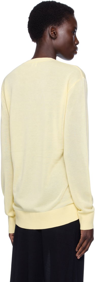 T-shirt TOTEME TOTEME Knit Long Sleeve Tee Gul | 253-WRT0604-YA0079, 2