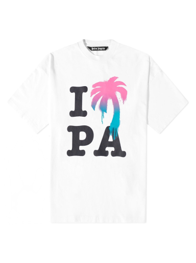 T-shirt Palm Angels I Love PA Tee Hvid | PMAA066S23JER0020184