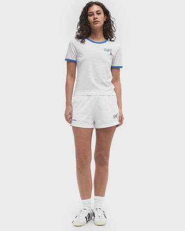 T-shirt Sporty & Rich Dodgers Serif Ringer Crop T-Shirt Hvid | TO073627666WH46, 2