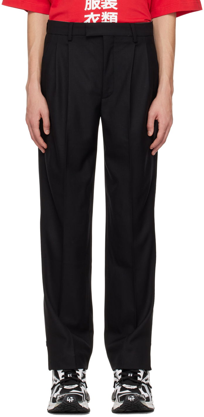 Bukser VETEMENTS VTMNTS Pleated Trousers Sort | VL14PA220B