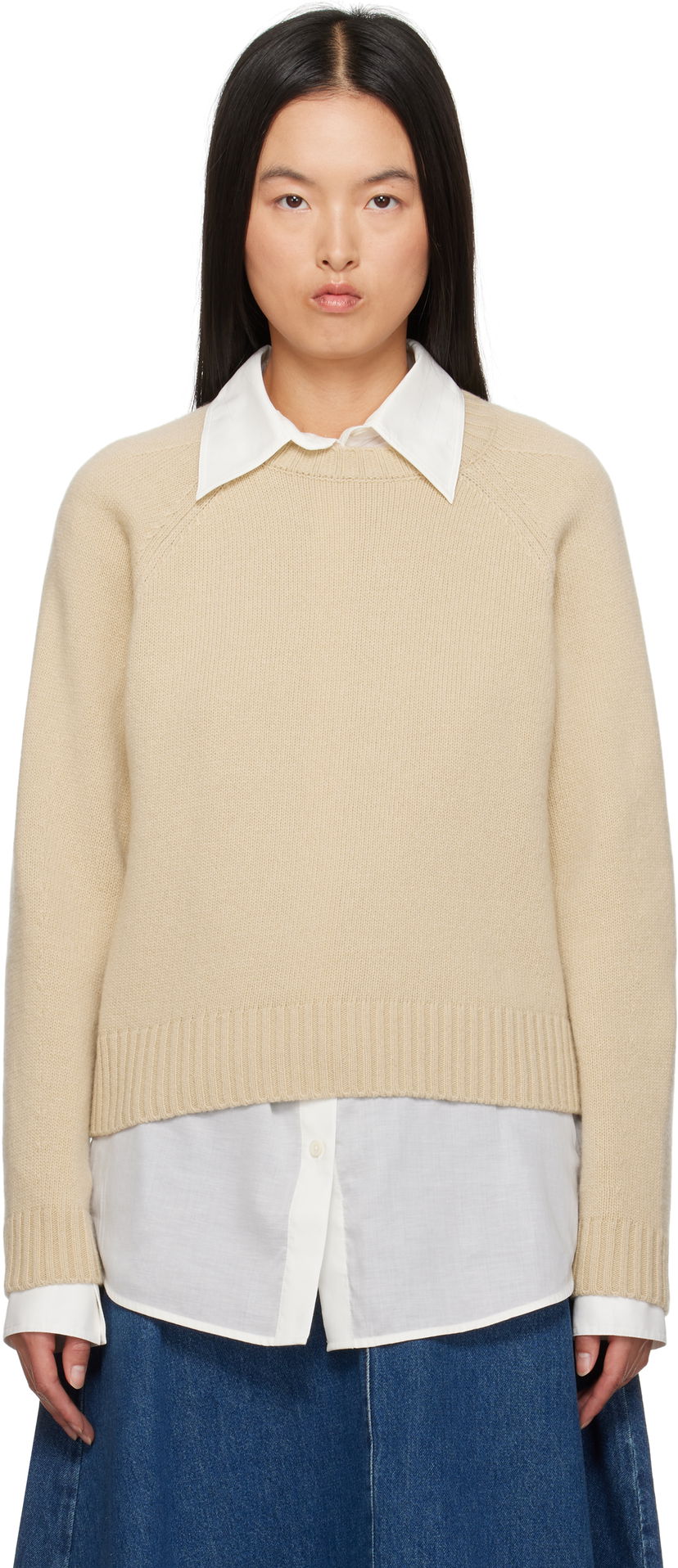 Sweater Max Mara Weekend Max Mara Gabbia Wool Sweater Beige | 2425366162600 MM12149