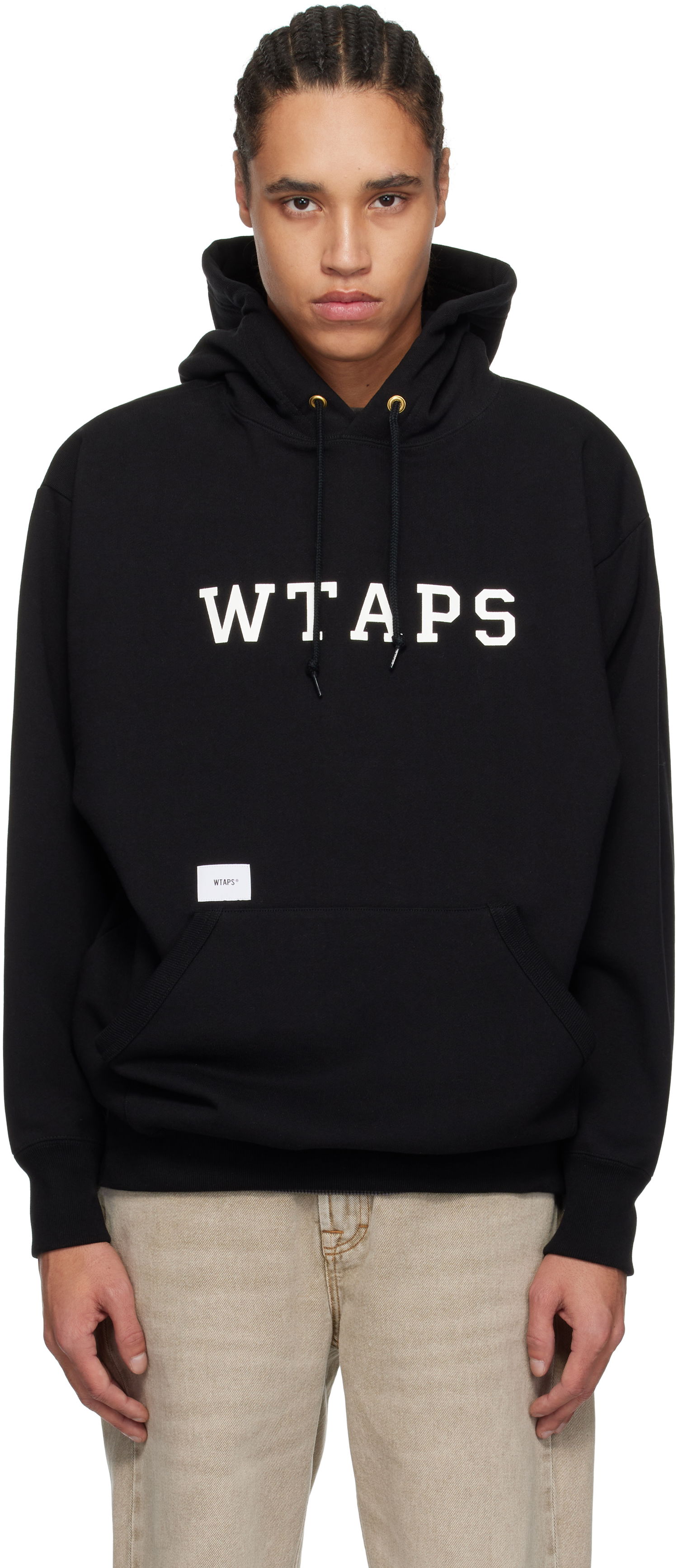 Sweatshirt WTAPS WTAPS Cotton Academy Hoodie Sort | 251ATDT-CSM04, 0