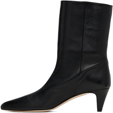 Sneakers og sko BY FAR Lysander Leather Kitten Heel Boots Sort | MWFBO068LL028BK001PL, 2