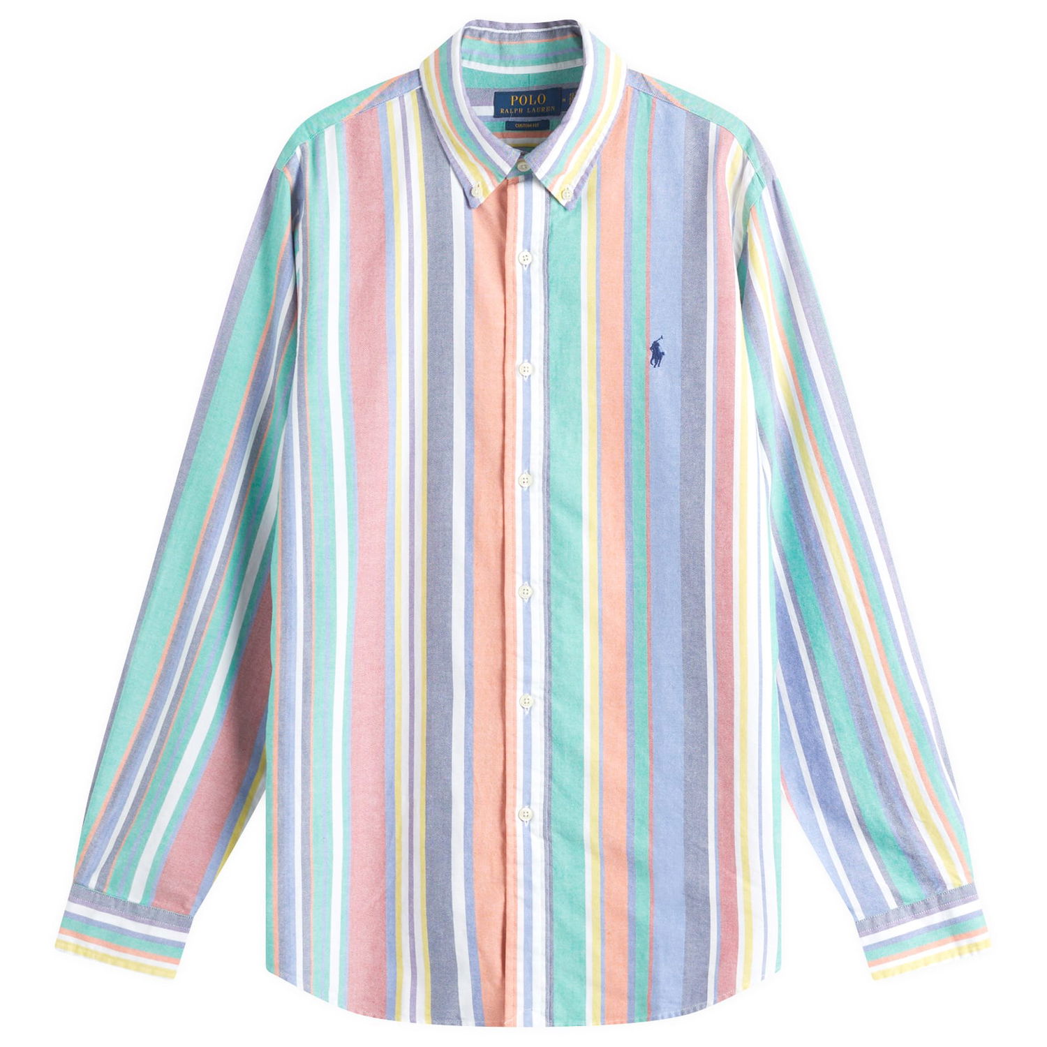 Skjorte Polo by Ralph Lauren Ralph Lauren Men's Striped Button-Down Oxford Shirt Flerfarvet | 710968964001, 1