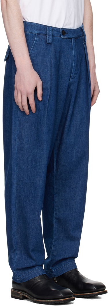 Jeans A.P.C. A.P.C. Renato Pleated Denim Trousers Blå | COHAL-H08428, 1