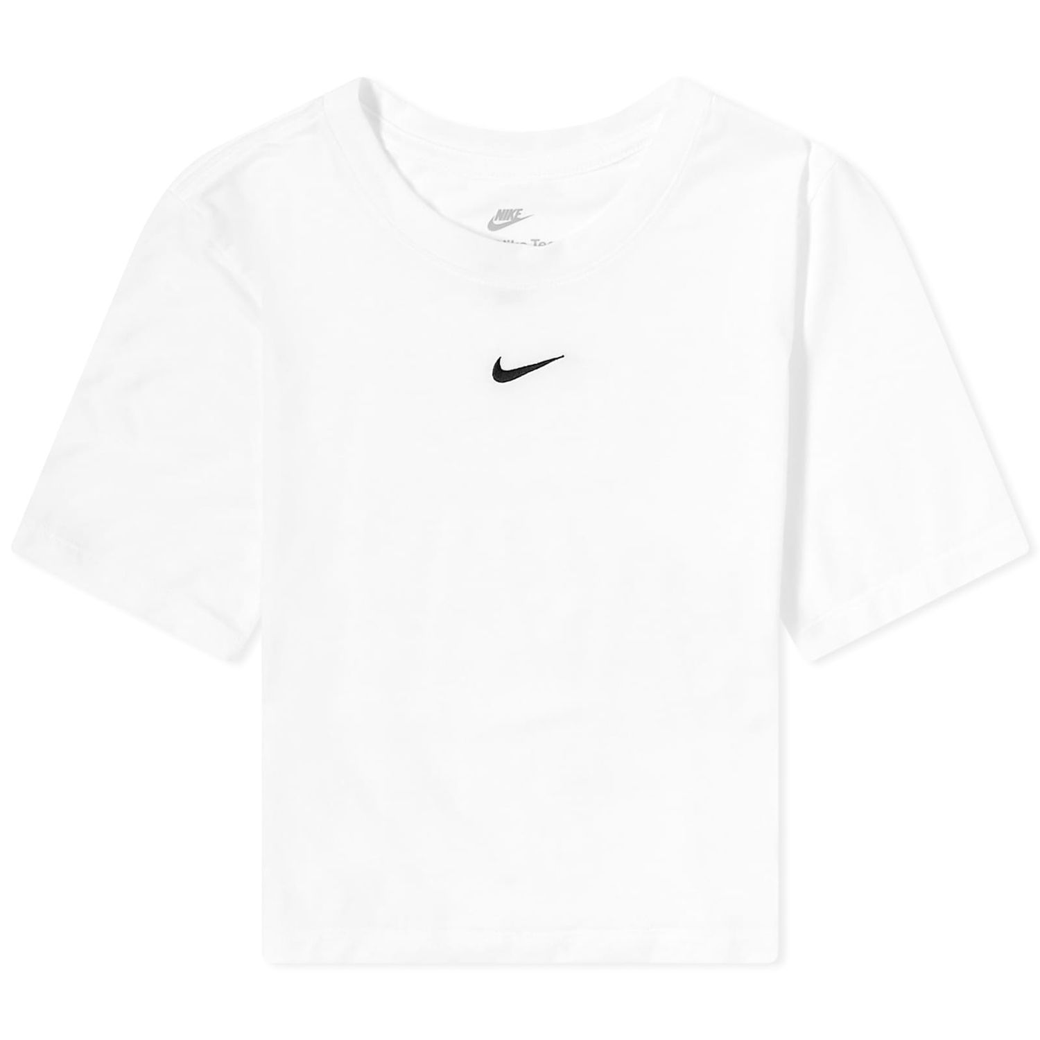 Crop top Nike Essential Slim Crop Swoosh Tee Hvid | FB2873-100, 1