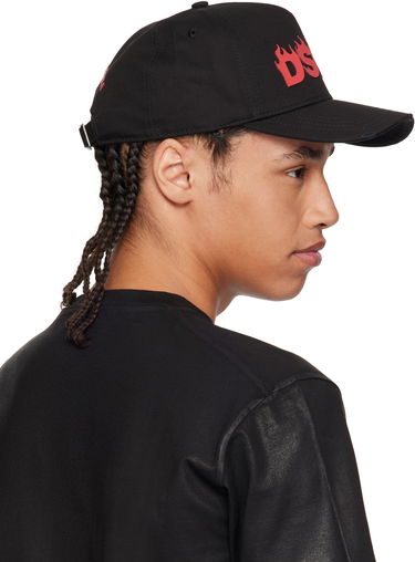 Kasket DSQUARED2 Dsquared2 Baseball Cap with Flames Logo Sort | BCM0915-05C00001-2124, 2