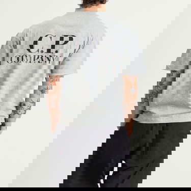 T-shirt C.P. Company Logo Print T-Shirt Grå | 19CMTS103A-005100W-M94, 3
