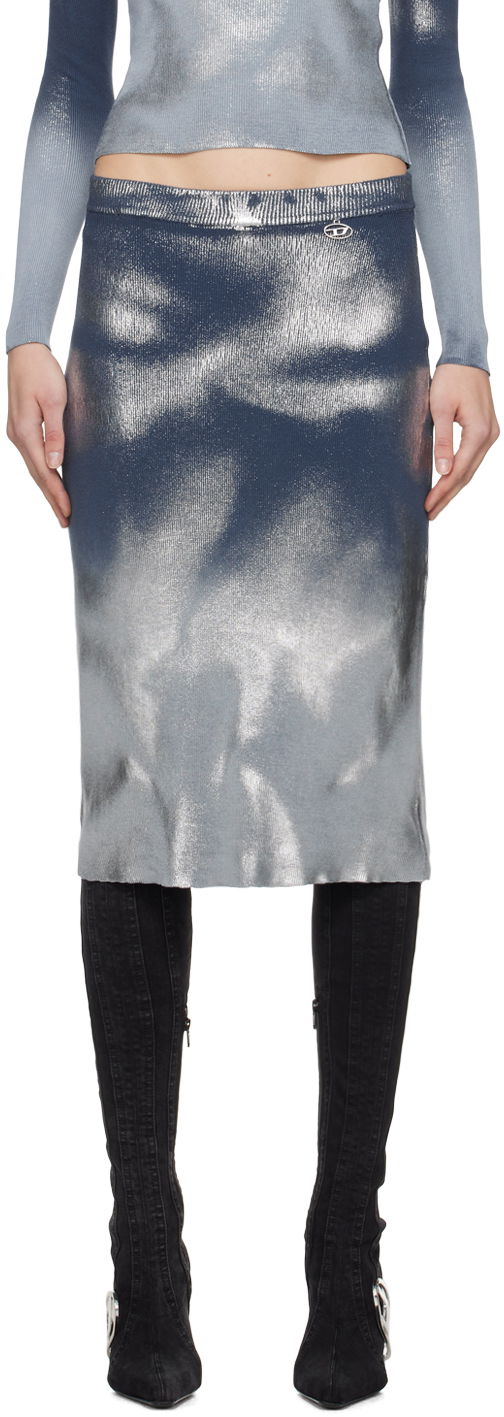 Nederdel Diesel M-Ilan Midi Skirt Grå | A13028 0BNAE