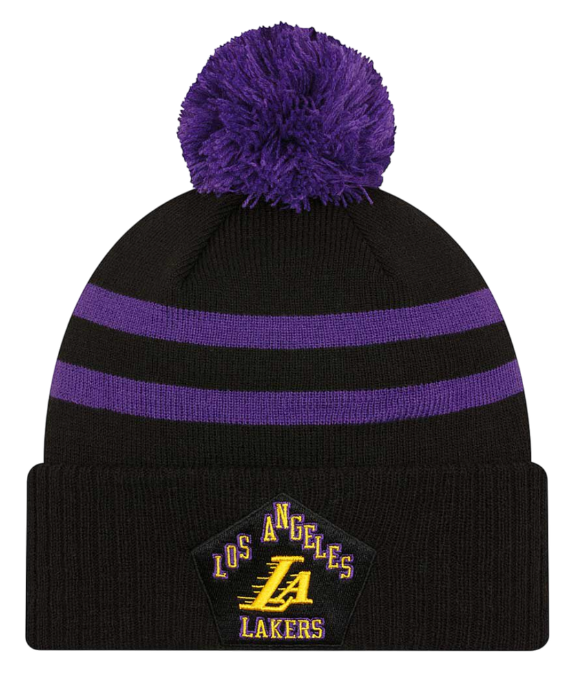 Beanie New Era New Era LA Lakers NBA Pom Beanie Sort | 60429901-60429901