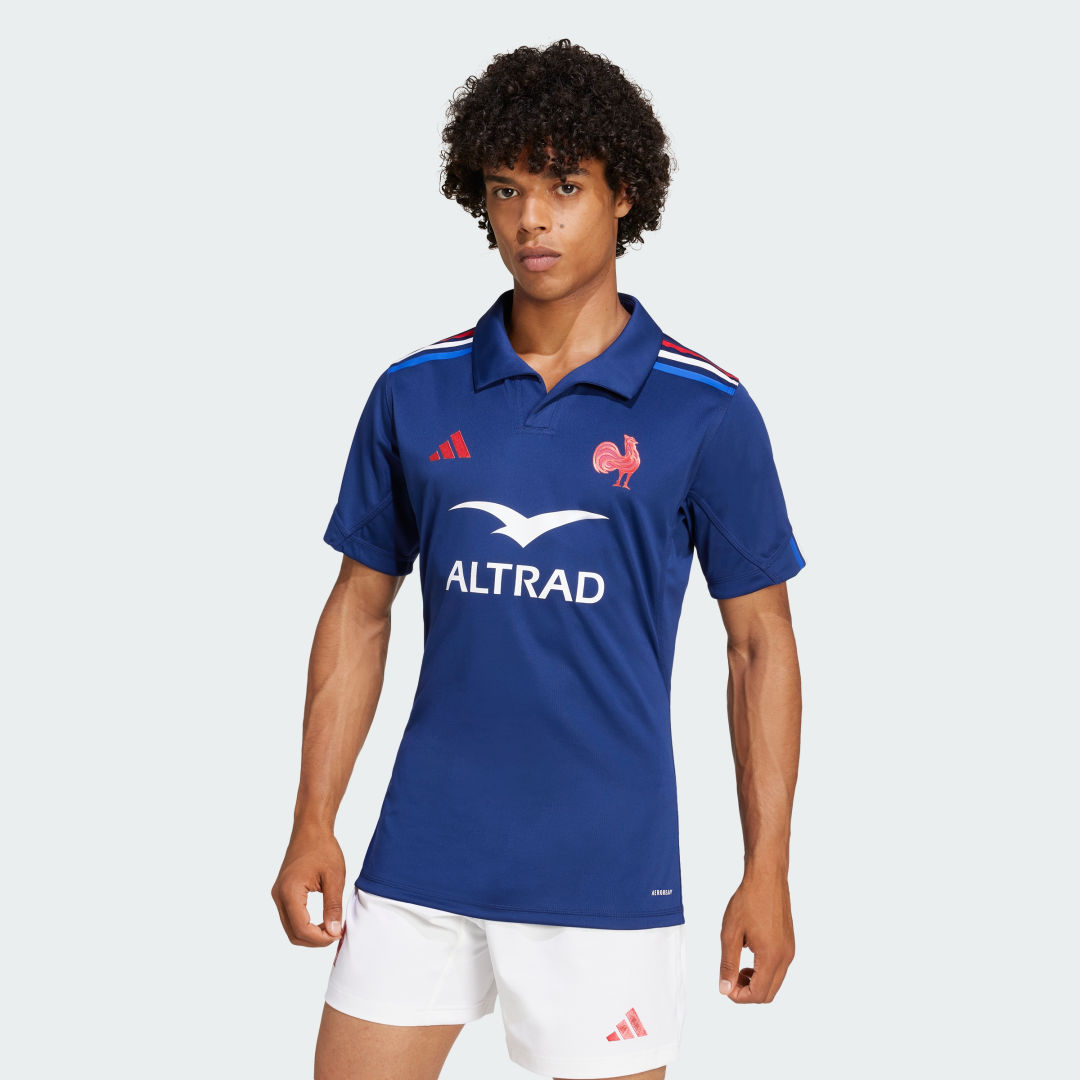 Jersey adidas Performance France Rugby Home Performance Blå | JG3534, 0