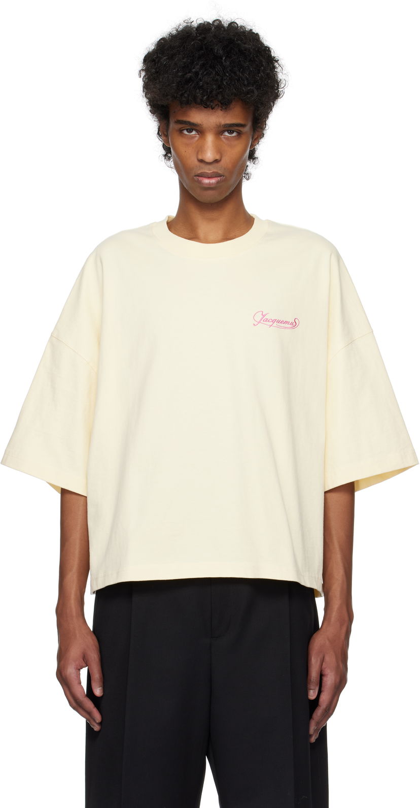 T-shirt Jacquemus Jacquemus 'The Corto' T-Shirt Beige | 25E255JS308-2102