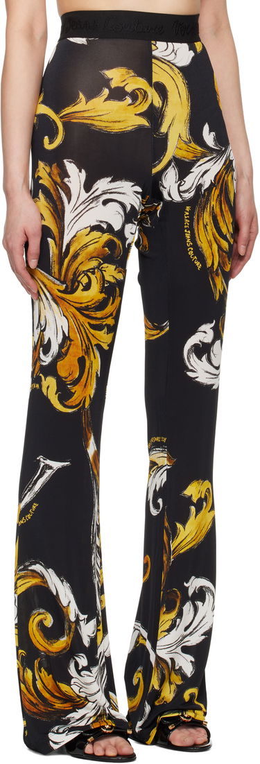 Leggings Versace Versace Jeans Couture Flared Baroque Print Leggings Sort | E78HAC107_EJS471, 1